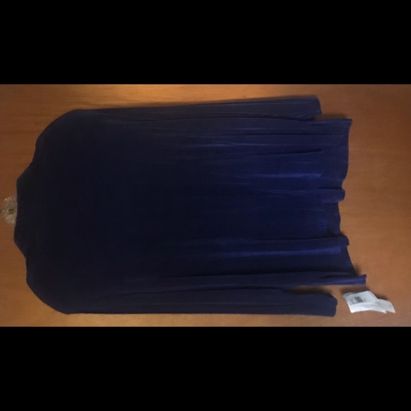 New Blue Vikki Vi Top Button Down 1X Maternity made in USA - Picture 15 of 16